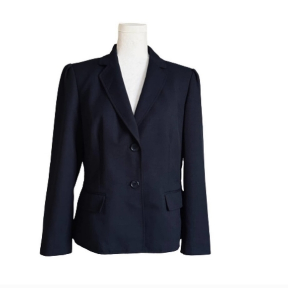 Nine West | Navy Blue, Two-Button Blazer, Size 4 - Picture 7 of 7